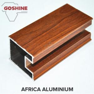 China Third - Dimension Wood Finish Aluminium Profiles Solid Substantial wholesale