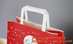 China Multicolor paper gift bag, colorful kraft paper shopping bag, Recycled Flat Handle Brown Krafts Paper Bags Custom, Chris wholesale