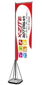 China Outside Feather Flag Banners 5M Aluminum Flag Pole 80 * 280 CM Graphic Size wholesale