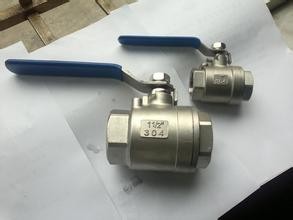 2-pc stainless steel ball valve SS304 / SS316 BSPT, NPT