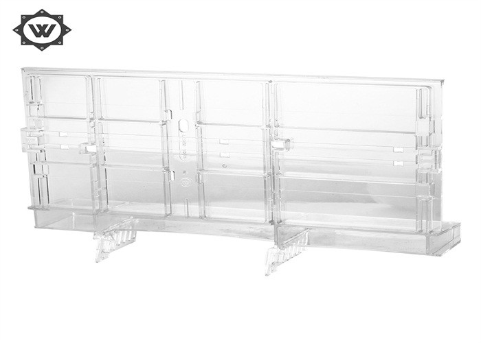 Clear Acrylic Plastic Molding , Moulded Plastic Components Acrylic Makeup Display