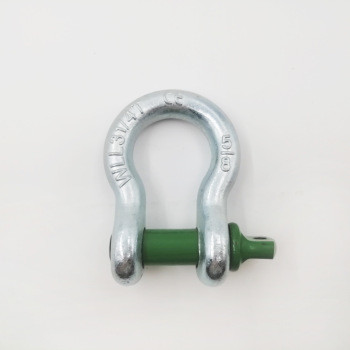 China U S Type Forged Steel Bow Shackle 209 Stainless Steel D Shackle wholesale