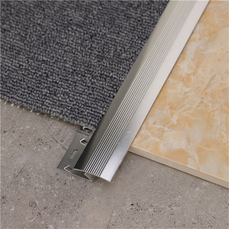 China Silver Aluminium Z Section Aluminum Carpet Trim 15mm Carpet Trim Edge wholesale