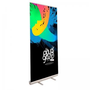 China Bus Stop Various Size Retractable Roll Up Banner Stand Display Silver Color wholesale