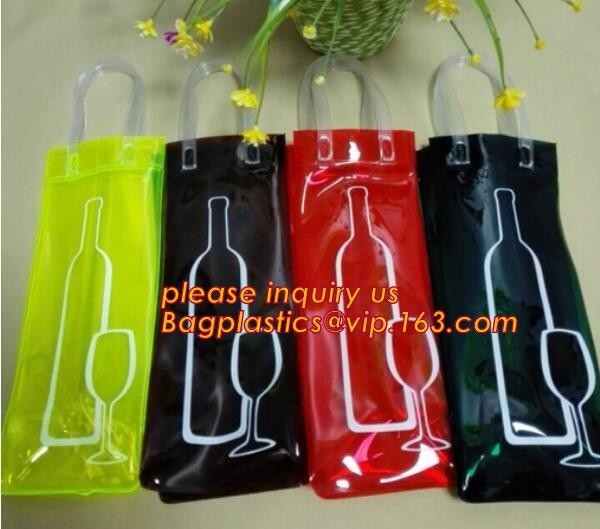 China wine bottle holder, wine bottle carrier, Wine Chill Bag, pvc cool bag, waterproof pvc cooler bag, chill bag, wine bottle wholesale