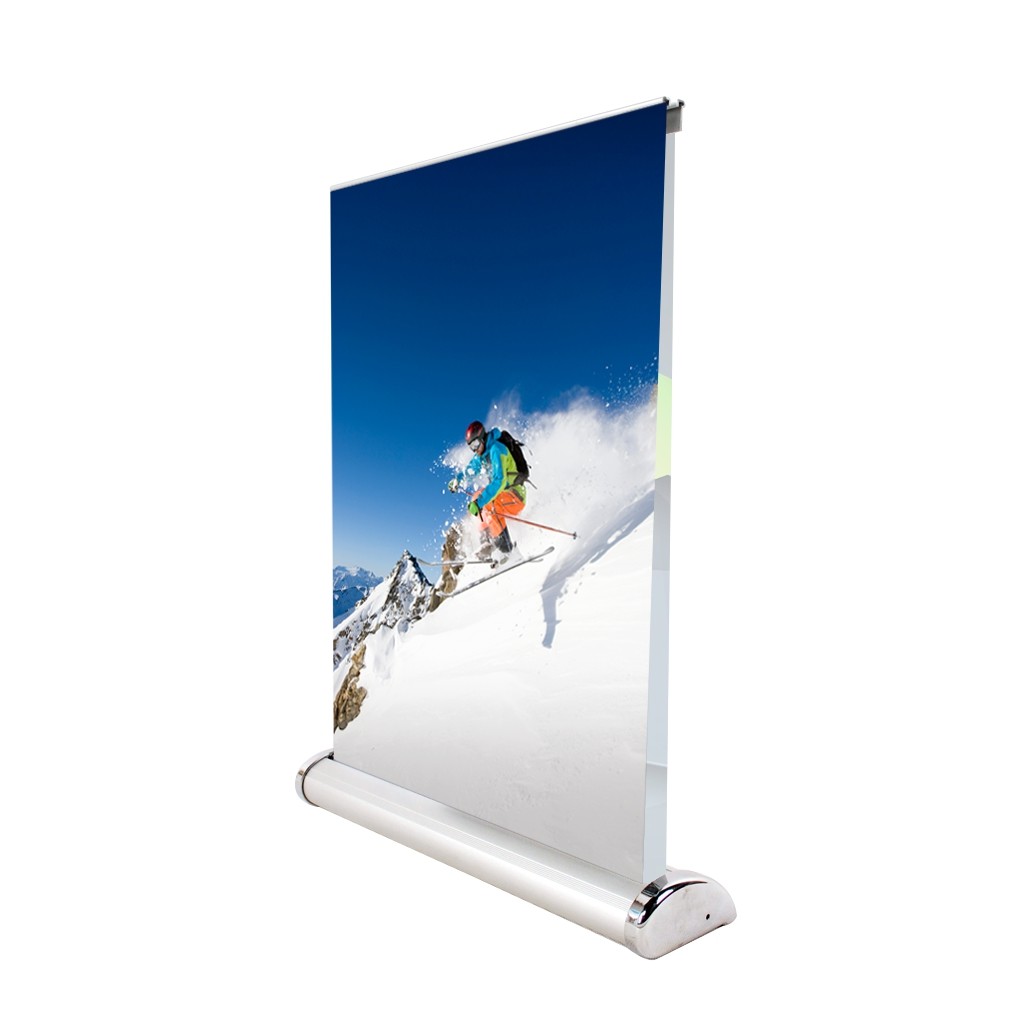 China A4 Mini Size Retractable Banner Display , Counter Tabletop Expand Banner Stands wholesale
