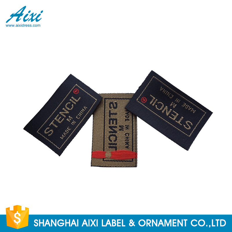China Clothes Brand Woven Clothing Label Tags , Customized Garment Private Lable wholesale