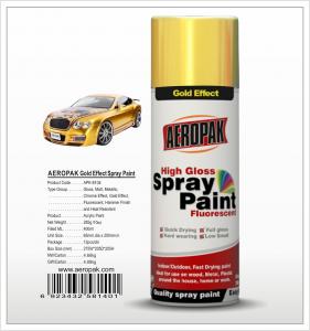 China Aeropak  aerosol can 400ml 10oz Gold Effect spray paint with all colors acrylic wholesale