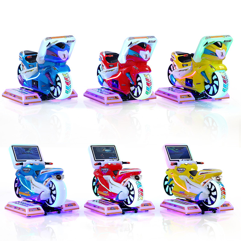 China Coin Operated Kids Game Machine Kiddie Rides Racing Car Motorcycles 12 Months Warranty wholesale