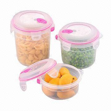 China Plastic Airtight Container Set, BPA-free/Various Sizes and Colors are Available/FDA/EN 71 Certified wholesale