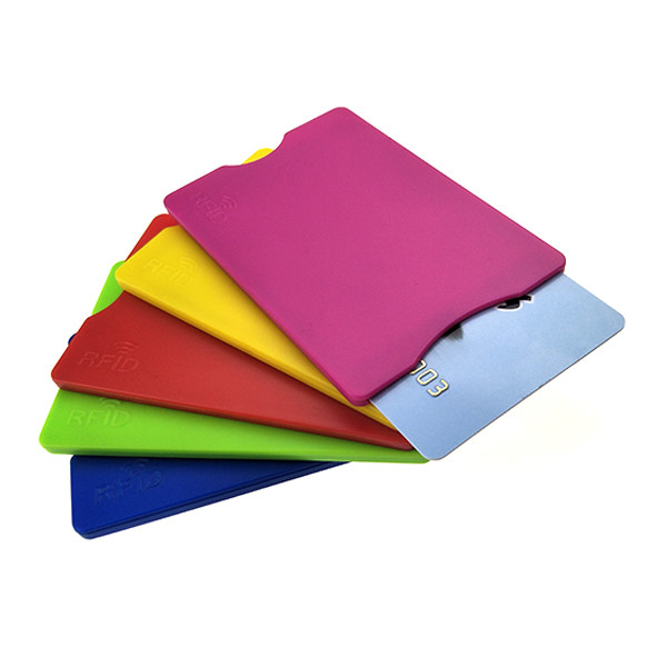 China Durable Hard Plastic ABS RFID Blocking Card Sleeve Full Color Offset Printing wholesale