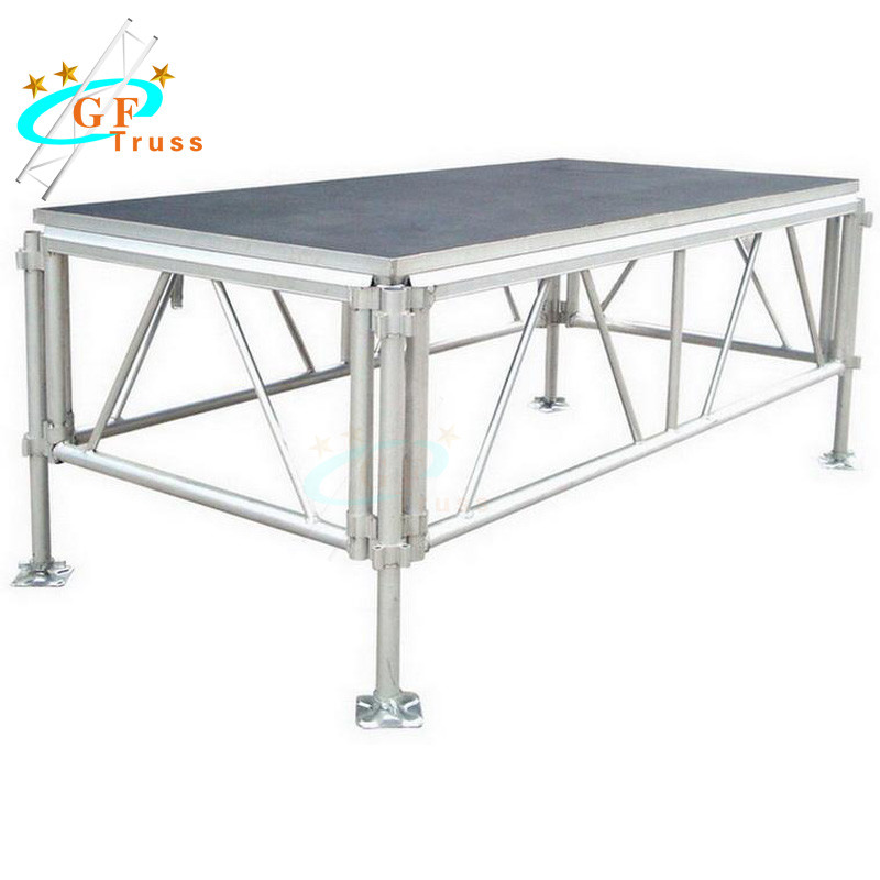 Buy cheap 1.22*2.44m Mobile Aluminum Stage Platform Black Red Color from wholesalers