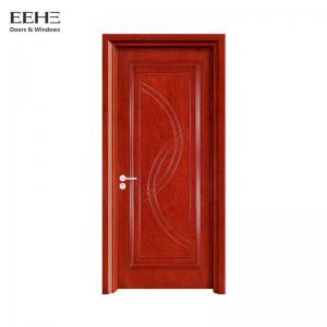 China Moisture Resistant Wood Entrance Doors Residential / Red Commercial Wood Doors wholesale