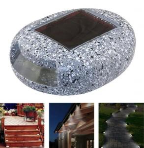 China Rock Solar Garden Lights, Landscape Lighting Pebbles Decorative Stones Luminous LED Lights wholesale