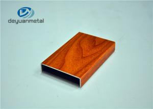 China Office Building Wood Grain Aluminum Profiles Shapes GB/75237-2008 wholesale
