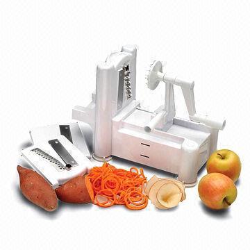 China 3-in-1 Spiral Slicer with Durable Plastic Construction, Easy to Operate Turning Wheel wholesale