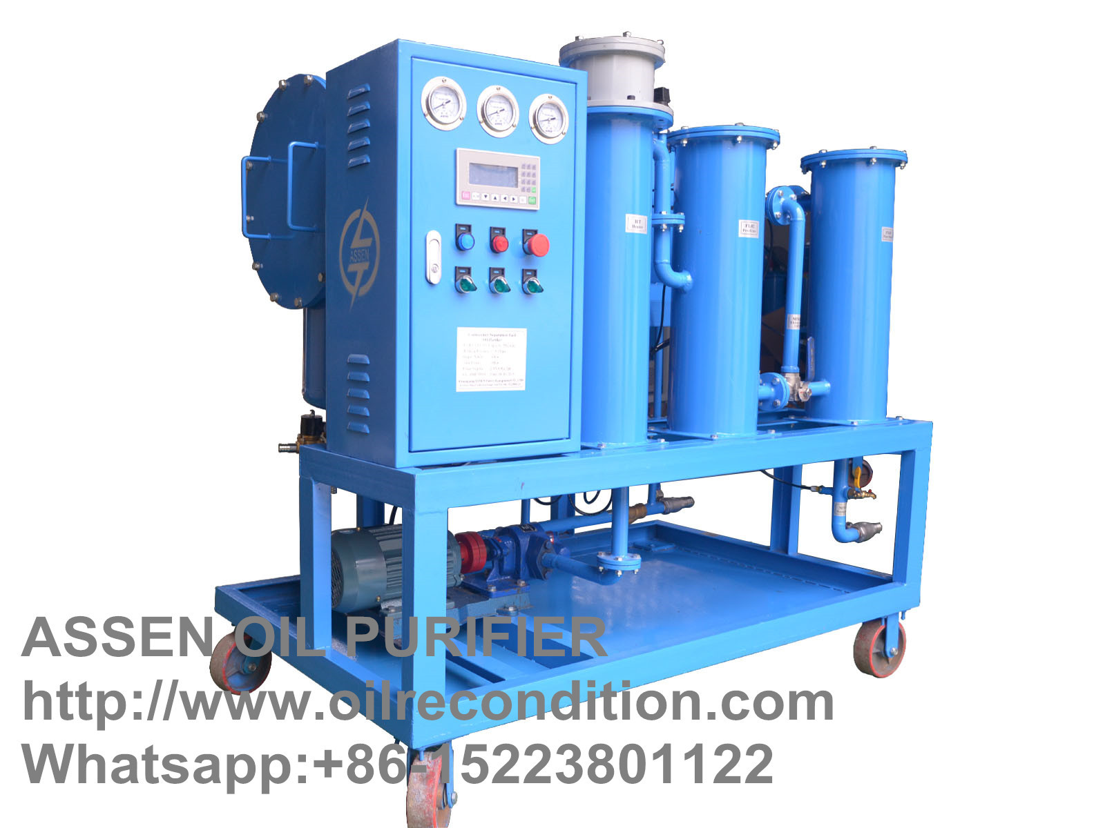 Portable Coalescence separation Oil Purifier,Water Oil Separator System Machine