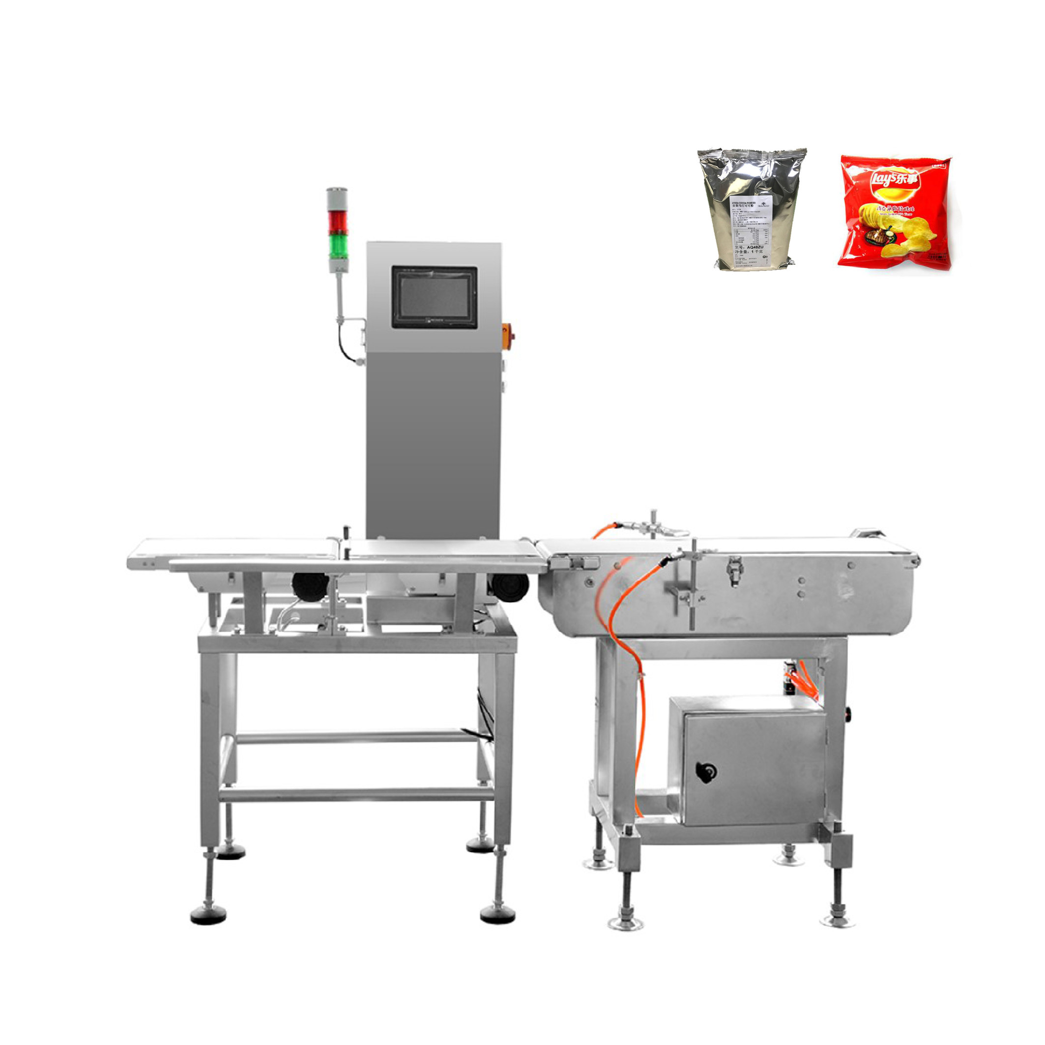 China Shifter Rejector Automatic 304SS High Speed Check Weigher 70m/Min wholesale