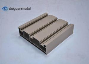 China Standard Tan Powder Coating Aluminum Extrusion Shapes With Alloy 6063-T5 wholesale