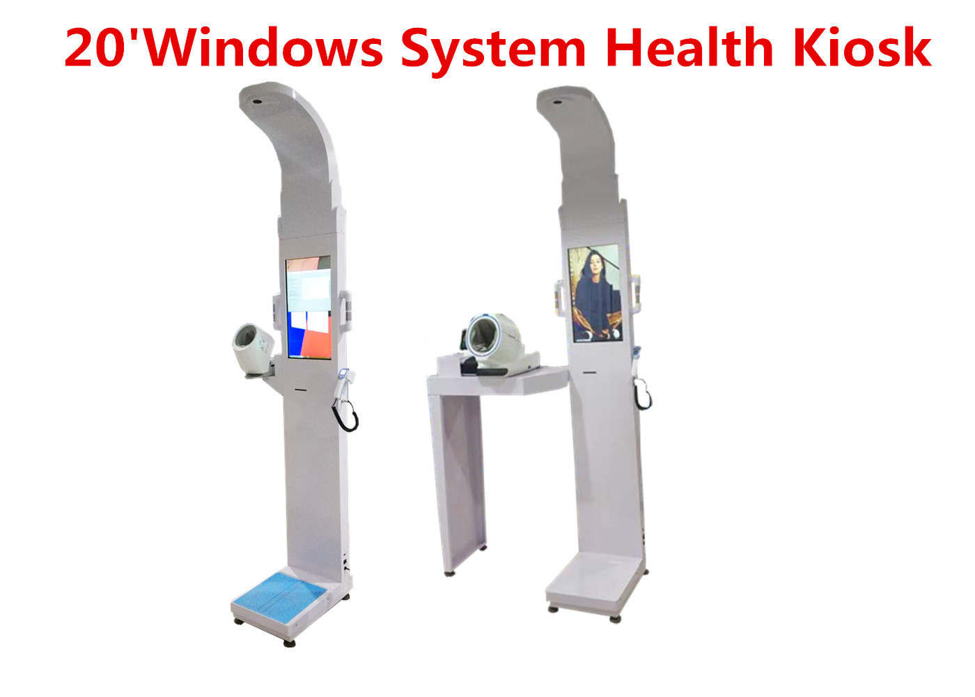 China Sel-service medical height and weight scales with blood pressure ,temperature wholesale