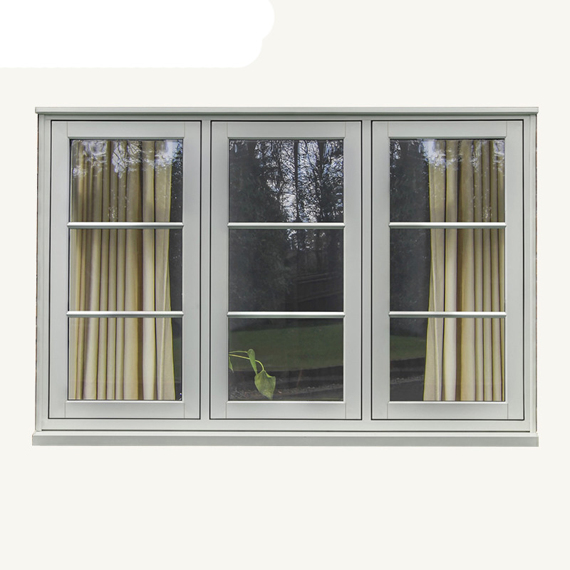 China Aluminium White French Casement Window And Doors 5mm Tempered Glass wholesale