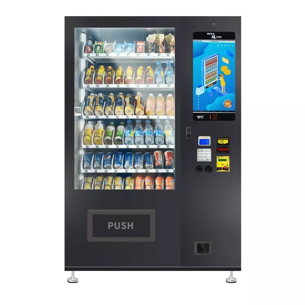 China Black Color Drinks Combo Vending Machine 337~662 Capacity Field Installation wholesale