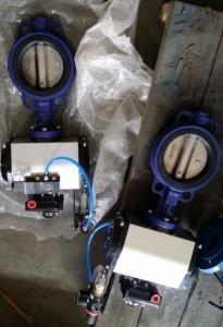 China DN40 ~DN1800 Pneumatic Butterfly Valve With Ductile Iron / Stainless Steel,SS304,316,CI,PN10 wholesale