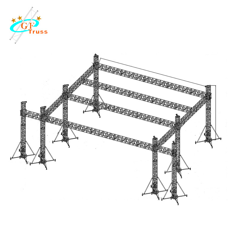 Buy cheap Aluminum Outdoor Concert Stage Small Concert Sound Lighting DJ System Stage from wholesalers