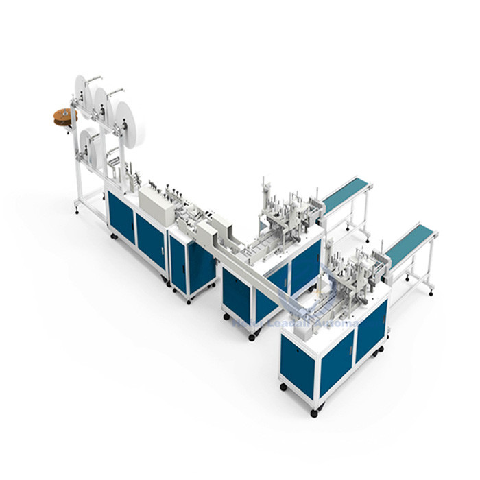 China Non Woven Mask Making Machine / 3 Ply Disposable Mask Machine High Stability wholesale