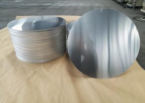 China Cookware Aluminum Sheet Circle Silver With Pre Painted Non - Stick Black Coating wholesale