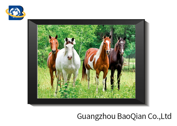 China 0.6 MM Custom Size 3D Horse Pictures For Adverting / Decoration Three Filps wholesale