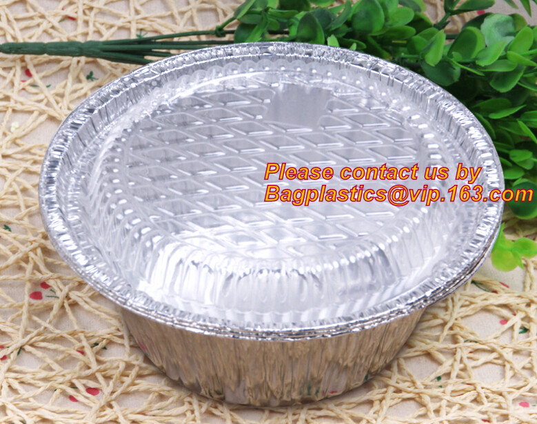 China disposable food packaging aluminum foil container, tray, box Customised food Aluminum Foil, bakery box, bakery container wholesale