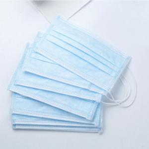 China Highly Breathable Disposable Earloop Face Mask 3 Ply Protection Non Woven Face Mask wholesale
