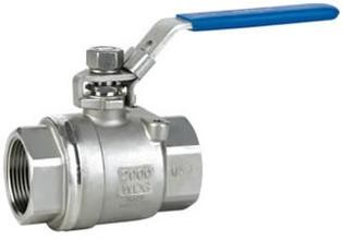 China 2-pc stainless steel ball valve SS304 / SS316 BSPT, NPT wholesale