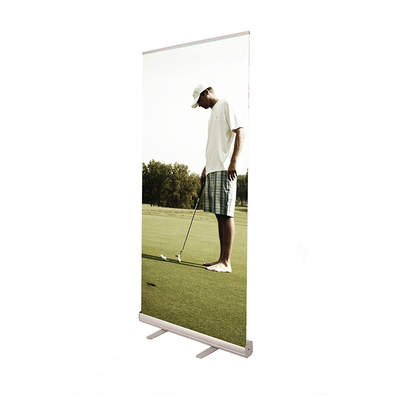 China Easy Carry Retractable Trade Show Banners , Stable Retractable Pop Up Banner wholesale