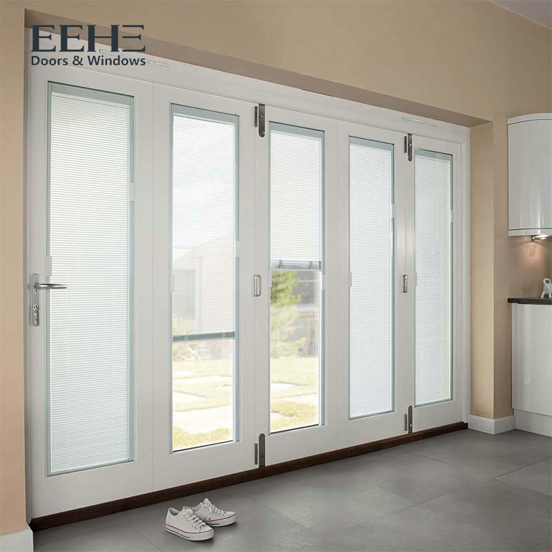 China Eco Bi Fold Doors External Aluminium / Glass Panel Aluminum Folding Doors wholesale