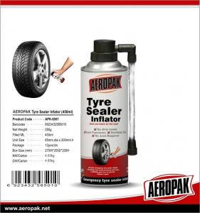 China Aeropak Tyre Sealer & Infaltor, Emergency flat tyre fix, Tyre Sealant, fast repair, best seller 450ml wholesale