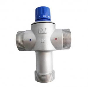 China 3 Way Thermostatic Mixing Valve Thermostatic Mixing Valve Faucet Water Temperature Control DN50 DN80 wholesale