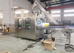 China Crown Cap 340mm Glass Milk Bottle Filling Machine Balanced Pressure wholesale