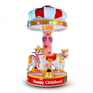 China 3 People Amusement Kids Ride Indoor Outdoor Playground Merry - Go - Round  Small Carousel wholesale