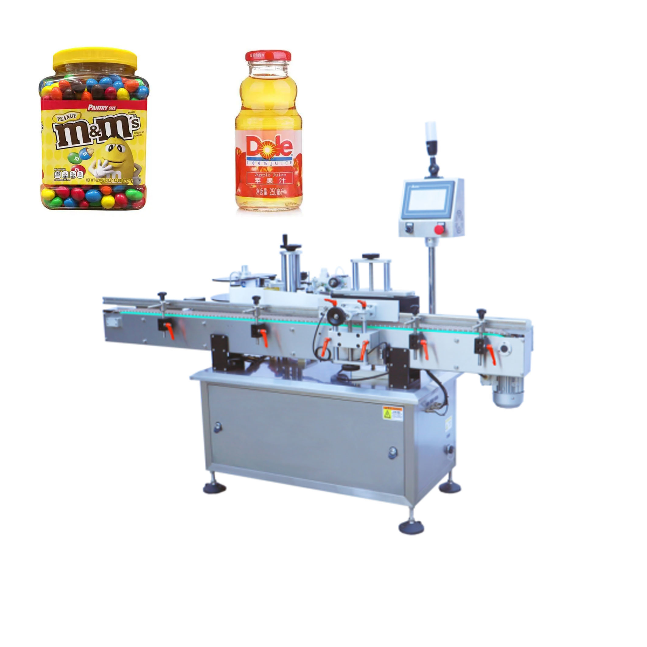 China Snack Juice Round Bottle Labeling Machine Automatic CE Certification wholesale