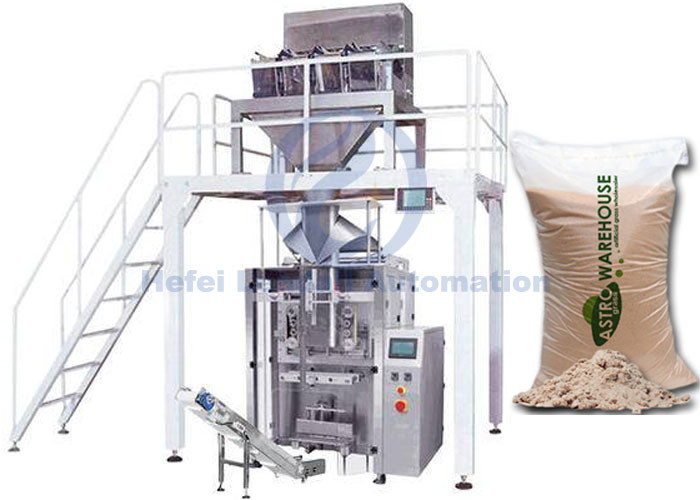 China Magnesite Calclum Sand Granular Filling Machine 10.1" Touch Screen With Multiple Languages wholesale