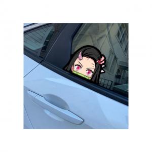 China Waterproof Anime Car Sticker Kakashi Naruto Itachi Sasuke Demon Slayer 3D For Window wholesale