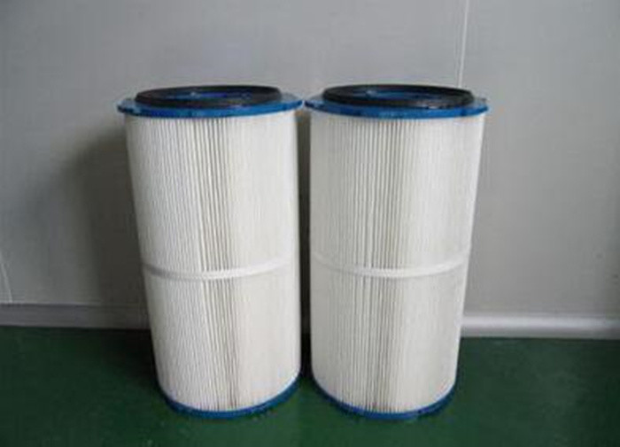 China Replaceable Dry Dust Collector Cartridge Filter White Color 0.3u Porosity wholesale