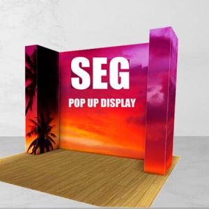 China SEG pop up stand,Aluminum Pop Up Trade Show Display Booth,pop up stand banner,trade show pop up displays on sale