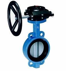 China Industrial butterfly wafer valve With Gearbox , PN 10 Bar Hand / Manually Operated,CAST IRON,WCB wholesale