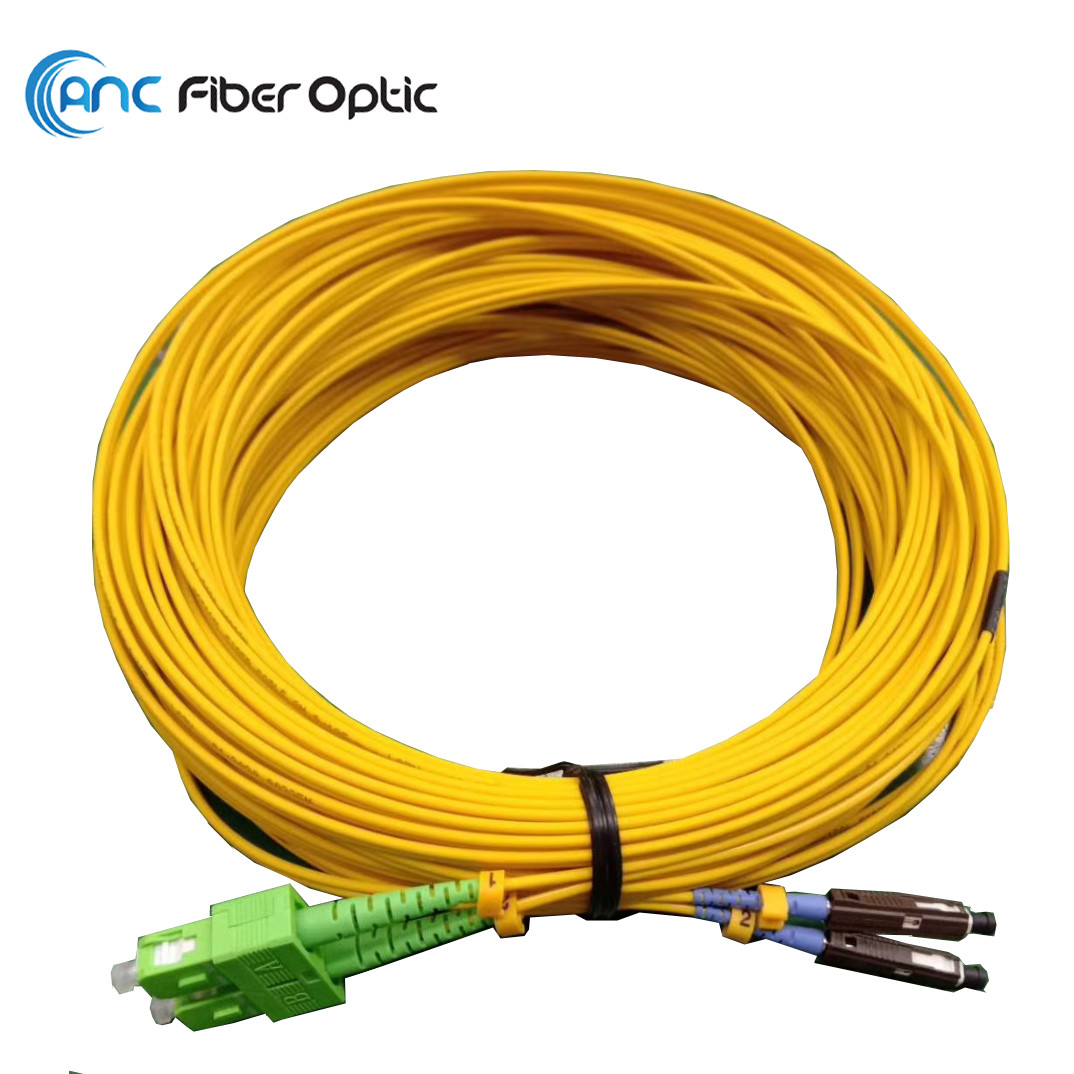 China SM Duplex SC/APC G652D Fiber Optic Patch Cord NTT JIS Compliant wholesale