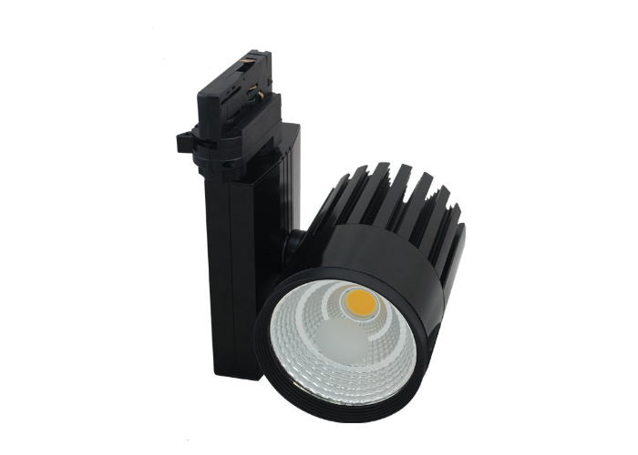 China 2000lm Black Ceiling Track Lights 20w Heat Dissipation For Automobile Display wholesale