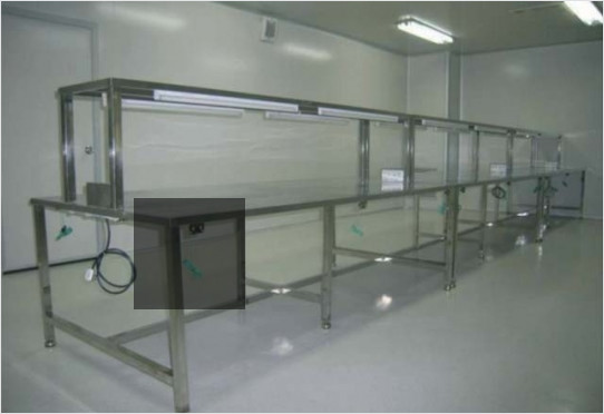 China ESD Anti Static Clean Room Equipment Two Layer Stainless Steel Work Bench Table wholesale