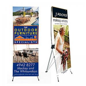 China Advertising x banner standing banner promotional display economic printing x-banner on sale